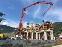 CAMİ İNŞAATI - Bosna Hersek'in Olova Şehrinde Ahi Evran-I Veli Kırşehir Cami'nin İnşaatı Devam Ediyor