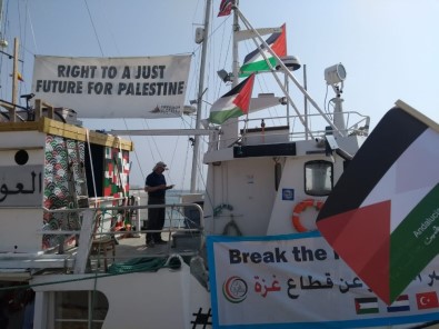 Filistin İçin Yola Çıkan 5. Özgürlük Filosu, Cadiz Limanı'na Ulaştı
