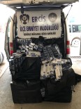Van'ın Erciş İlçesinde 7 Bin 800 Paket Kaçak Sigara Ele Geçirildi