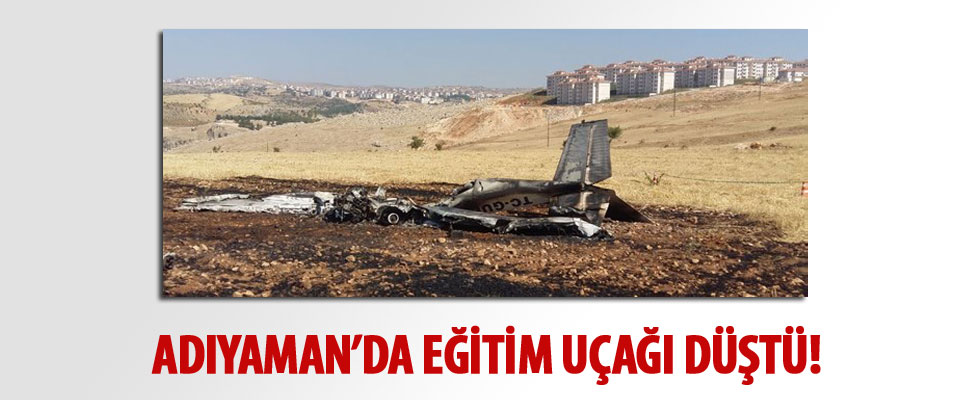 Eğitim uçağı düştü!! Ekipler olay yerinde...