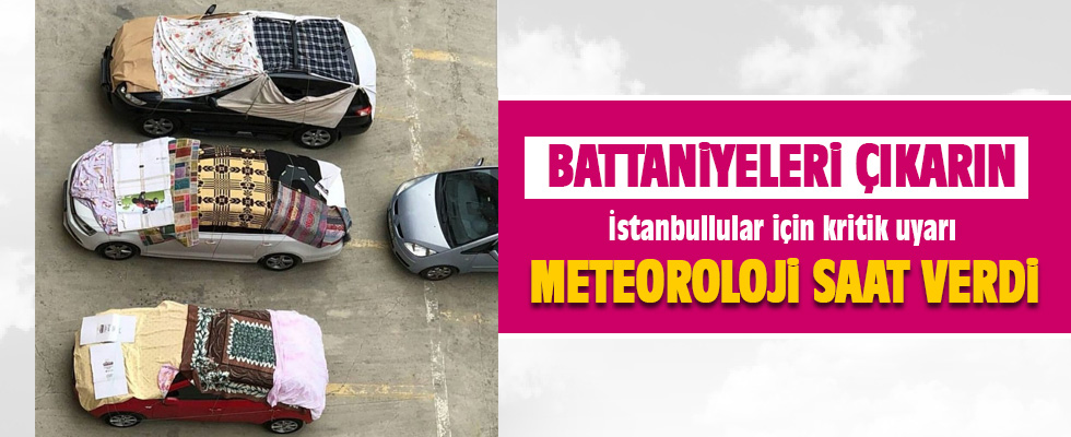 Meteoroloji: İstanbul'da dolu bekleniyor