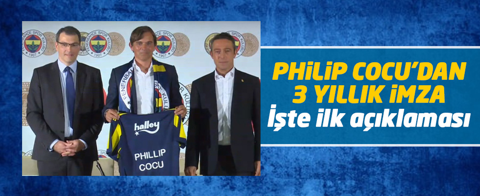 Phillip Cocu'dan 3 yıllık imza! Cocu, Ali Koç ve Comolli'den ilk açıklamalar...