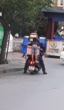 (Özel) Maltepe'de Çocukların Motosiklet Üzerindeki Tehlikeli Yolculuğu Kamerada