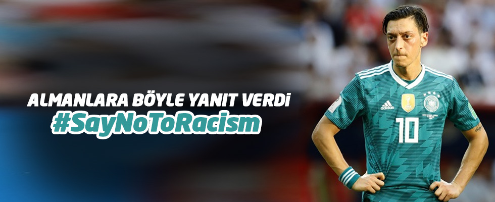 Mesut Özil'den Almanlara 'ırkçılığa hayır' etiketiyle paylaşım