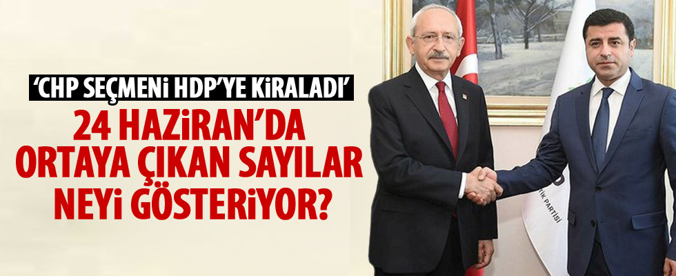 Sayılar CHP'nin HDP'ye desteğini gözler önüne serdi