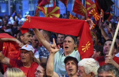 Makedonya'da 'İsim Sorunu' Protesto Edildi