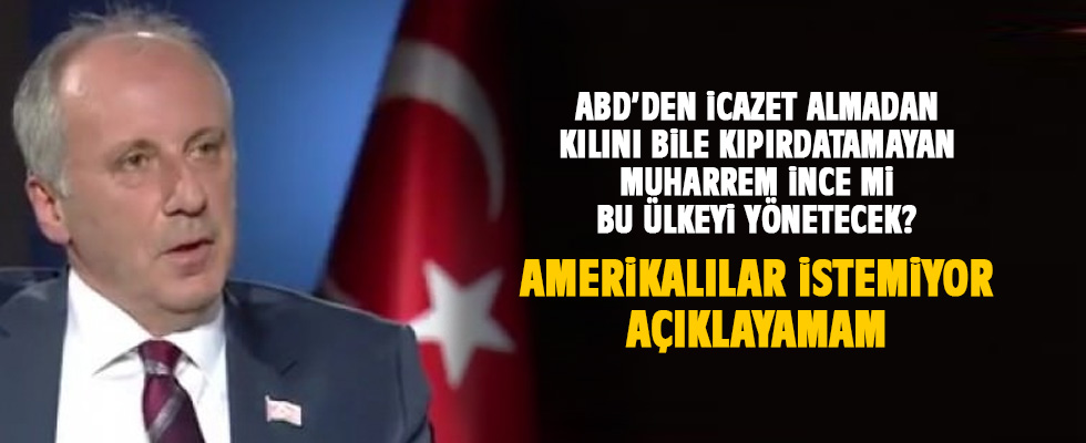 Amerikalılar'dan Muharrem İnce'ye yeni mesaj