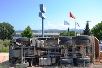 Biga'da Kamyon Devrildi