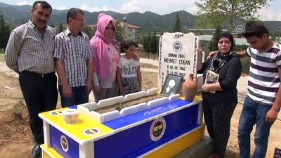 Eşinin Mezarını Fenerbahçe'nin Renklerine Boyattı
