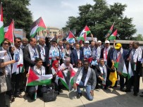 ULUSLARARASI ÇALIŞMA ÖRGÜTÜ - HAK-İŞ'ten BM Önünde İsrail'i Protesto