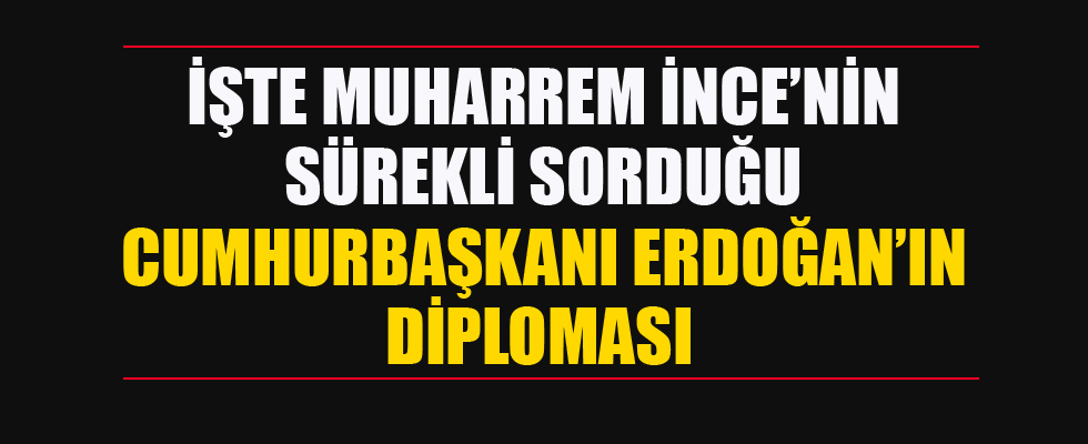 İşte Erdoğan’ın diploması