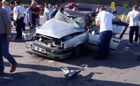 TEKELI - Samsun'da Trafik Kazası Açıklaması 1 Ölü, 4 Yaralı