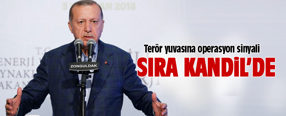 Cumhurbaşkanı Erdoğan: Sıra Kandil'de