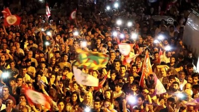 HDP Mitinginde Terör Örgütü PKK Propagandası