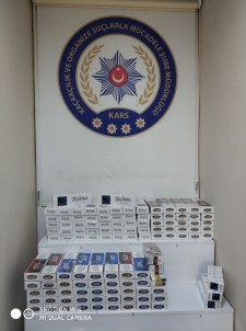 Kars'ta 2 Bin 780 Paket Kaçak Sigara Ele Geçirildi