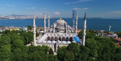 ( Özel) Sultanahmet Cami'nde Dev Restorasyon Havadan Görüntülendi
