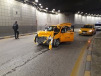 İSMET İNÖNÜ - Dalgın Sürücü Tünele Tersten Girince Kaza Kaçınılmaz Oldu