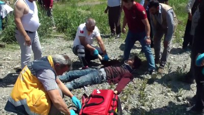 Erzincan'da Minibüs Yüksek Gerilim Direğine Çarptı Açıklaması 6 Yaralı