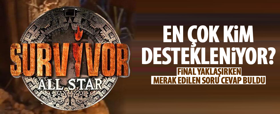 Survivor'da en çok kim destekleniyor?