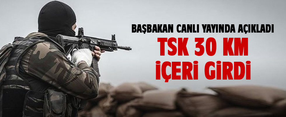 Yıldırım: Türk askeri 30 km derinlikte konuşlandı