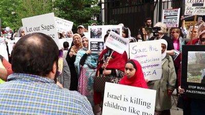 Chicago'da 'Filistin'e Destek' Yürüyüşü