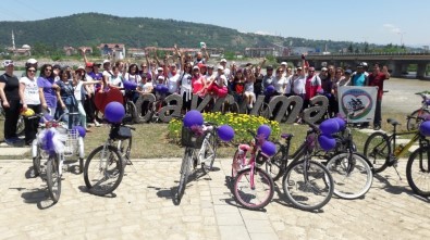 'Türk Kadının Zaferi Bisiklet Turu' Çaycuma'da