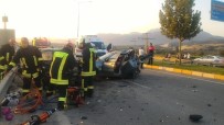 PıNARKENT - Denizli'de 2 Otomobil Çarpıştı, 6 Kişi Yaralandı