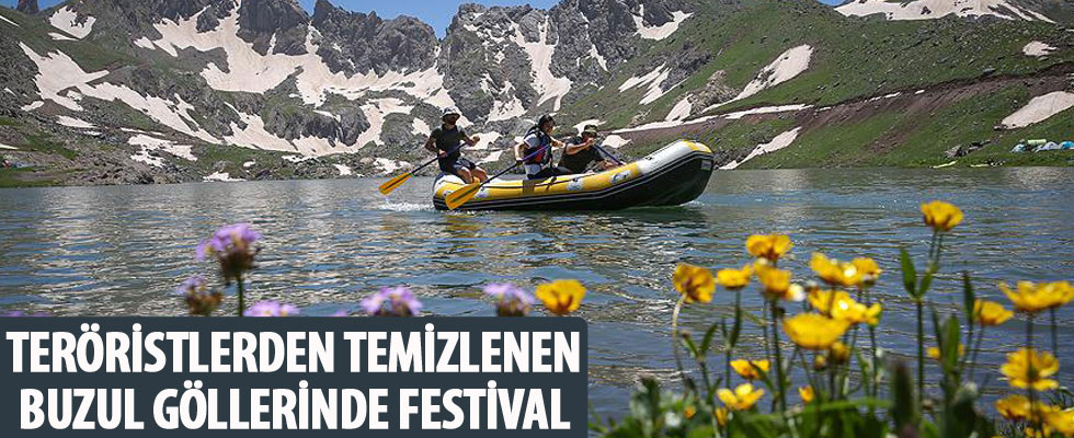 Teröristlerden temizlenen buzul göllerinde festival