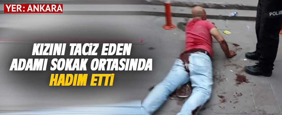 Ankara Demetevler'de dehşet görüntüler! Kızını taciz ettiği iddia edilen adamı sokak ortasında hadım etti
