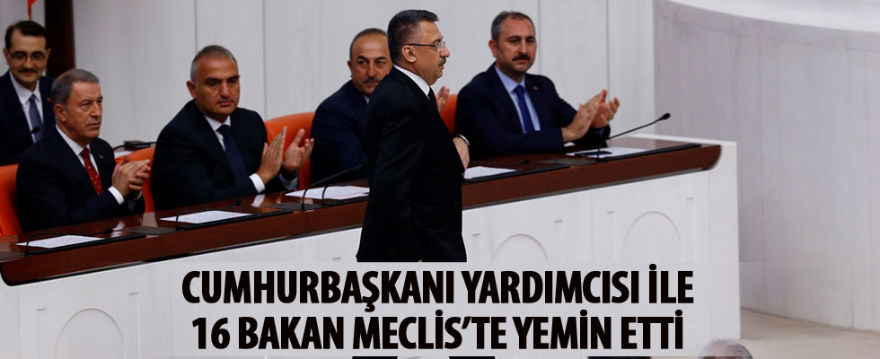 Erdoğan tarafından atanan bakanlar yemin etti