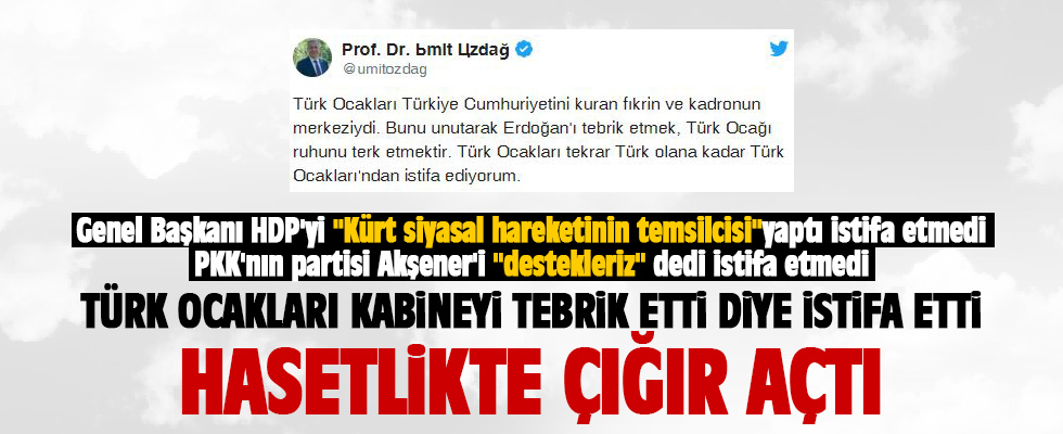 İYİ Partili Özdağ, Türk Ocakları'ndan istifa etti