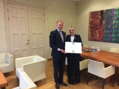 Letonya Fahri Konsolosu Ulukapı'ya Devlet Nişanı Verildi