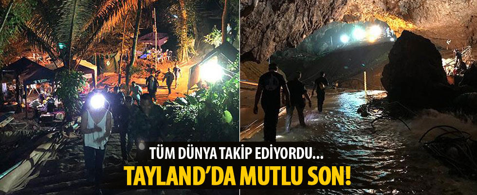 Tayland'da mutlu son: 12 çocuk ve antrenör kurtarıldı