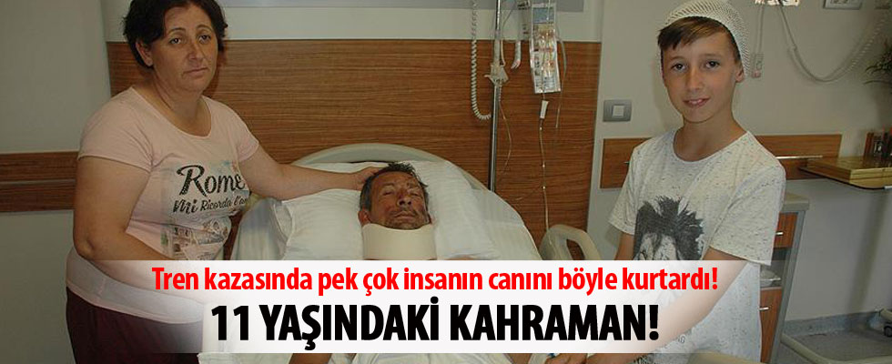 11 yaşındaki Emir, camı kırarak birçok yolcuyu kurtardı