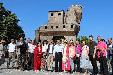 Çin'in Kültür Ve Turizm Bakanı Shugang'dan Troya Antik Kenti'ne Ziyaret