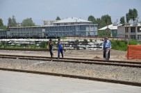 YEŞILCE - Demiryolunda Alt Geçit Çalışmasına Başlandı