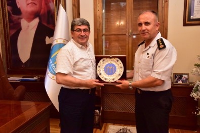 Jandarma Albay Muammer Ergaş'tan Başkan Can'a Veda Ziyareti