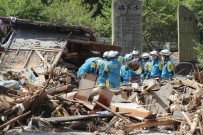 HIROŞIMA - Japonya'da Sel Felaketinin Ardından Yıkım Böyle Görüntülendi