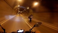 (Özel) Beşiktaş Tüneli'nde Tek Teker Kazası Kamerada