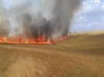 Sorgun'da Ekili Tarım Arazisinde Yangın Çıktı