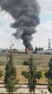 Ankara'da Fabrika Yangını