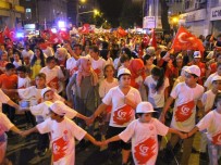 Edremit'te Binler Milli Birlik Yürüyüşünde Buluştu