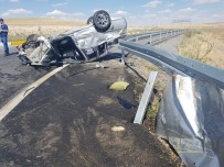 Konya'da Otomobil Takla Attı Açıklaması 1 Ölü, 7 Yaralı