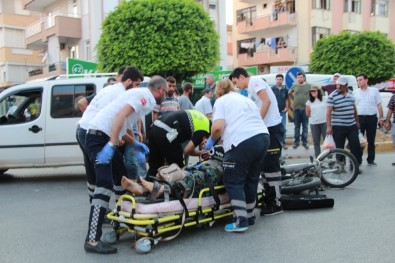 Manavgat'ta Trafik Kazası Açıklaması 2 Yaralı