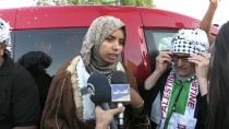 Filistinli Genç Kadından 'Han El-Ahmer Bizim Kalacak' Mesajı