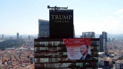 Trump Towers'da Başkan Erdoğan'ın posteri