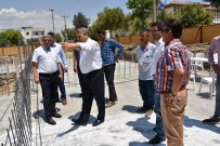 İNŞAAT ALANI - Fevzi Çakmak Taziye Evi'nde Çalışmalar Sürüyor