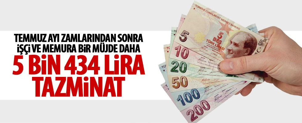 İşçi ve memura tazminat müjdesi