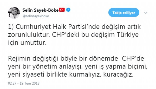 Selin Sayek Böke: Aday olmayacağım