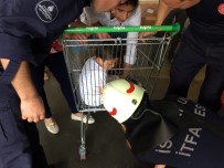 3 Yaşındaki Çocuğun Eli Alışveriş Arabasına Sıkıştı